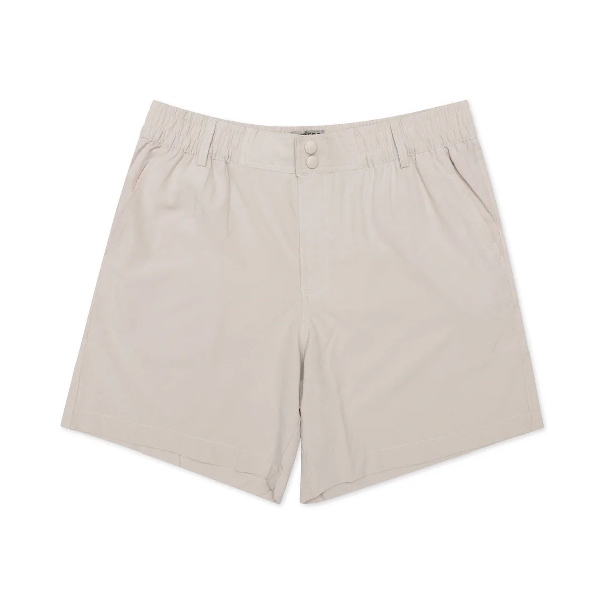Burlebo- Everyday Short- Light Khaki- American Flag Pocket 7" Inseam